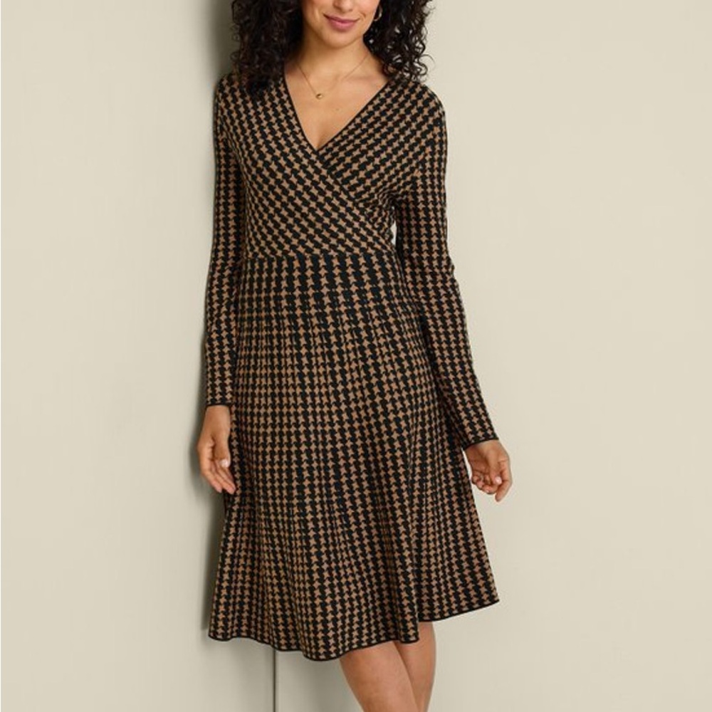 Soft Surroundings Aida Surplice Dress Womens Size Large